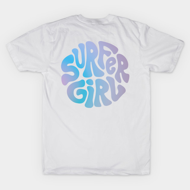 Surfer Girl Retro Logo - Purple and Blue by tarynosaurus